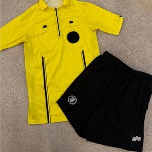 US Soccer Federation Referee Program men’s jersey shirt & shorts medium futsal